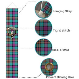 ScotsTee Shop Scottish Buchanan Inauguration Tartan Front Porch Sign Set, Hanging Banner Set