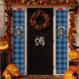 ScotsTee Shop Scottish Brodie Countryfare Ancient Tartan Front Porch Sign Set, Hanging Banner Set