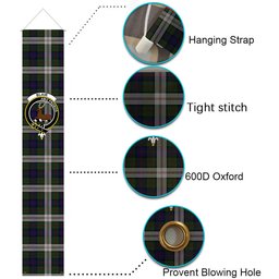 ScotsTee Shop Scottish Blair Dress Tartan Front Porch Sign Set, Hanging Banner Set
