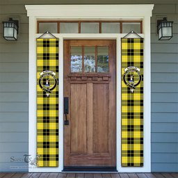 ScotsTee Shop Scottish Barclay Dress Modern Tartan Front Porch Sign Set, Hanging Banner Set