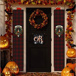 ScotsTee Shop Scottish Donald of Glencoe Tartan Front Porch Sign Set, Hanging Banner Set