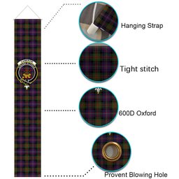 ScotsTee Shop Scottish Cameron of Erracht Modern Tartan Front Porch Sign Set, Hanging Banner Set