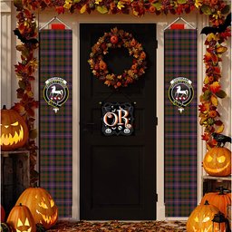 ScotsTee Shop Scottish Cochrane 1974 Tartan Front Porch Sign Set, Hanging Banner Set