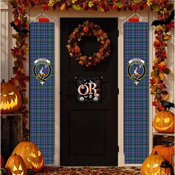 ScotsTee Shop Scottish Cooper SC Tartan Front Porch Sign Set, Hanging Banner Set