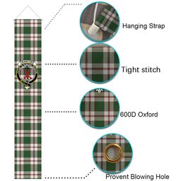 ScotsTee Shop Scottish Crawford Arisaid Dance Ancient Tartan Front Porch Sign Set, Hanging Banner Set