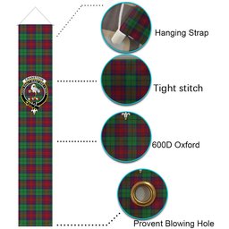 ScotsTee Shop Scottish Cranston Dress Tartan Front Porch Sign Set, Hanging Banner Set