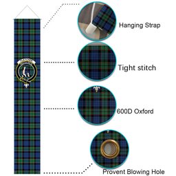 ScotsTee Shop Scottish Fletcher Ancient Tartan Front Porch Sign Set, Hanging Banner Set