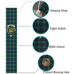 ScotsTee Shop Scottish Douglas Tartan Front Porch Sign Set, Hanging Banner Set