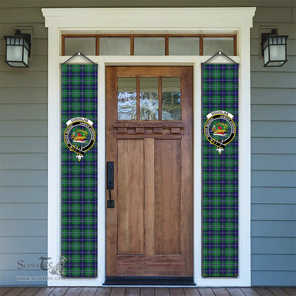 ScotsTee Shop Scottish Douglas Tartan Front Porch Sign Set, Hanging Banner Set