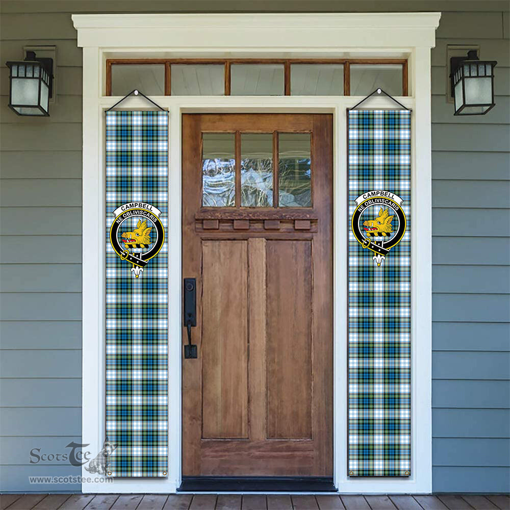 ScotsTee Shop Scottish Campbell Dress Ancient 02 Tartan Front Porch Sign Set, Hanging Banner Set