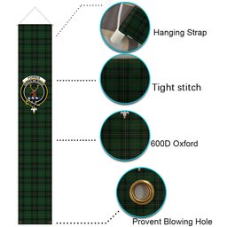 ScotsTee Shop Scottish Forbes 1842 Tartan Front Porch Sign Set, Hanging Banner Set