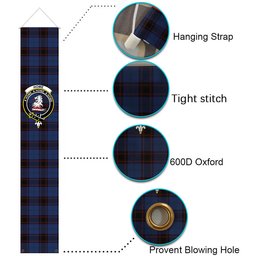ScotsTee Shop Scottish Home Vestiarium Scoticum Tartan Front Porch Sign Set, Hanging Banner Set