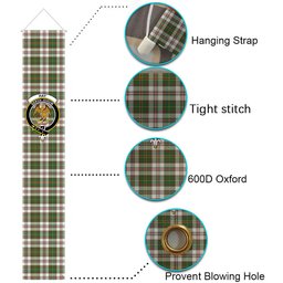 ScotsTee Shop Scottish Hay Dress Modern Tartan Front Porch Sign Set, Hanging Banner Set
