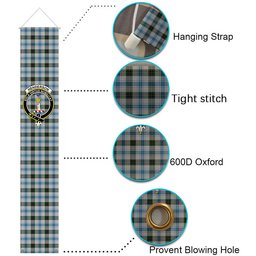 ScotsTee Shop Scottish Henderson Dress Tartan Front Porch Sign Set, Hanging Banner Set