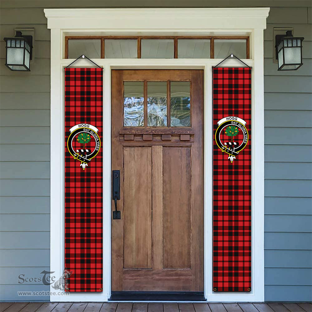 ScotsTee Shop Scottish Hogg Tartan Front Porch Sign Set, Hanging Banner Set