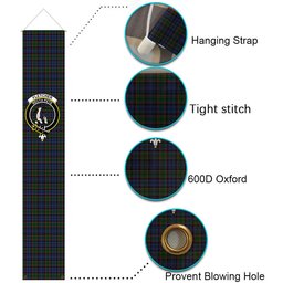 ScotsTee Shop Scottish Fletcher Tartan Front Porch Sign Set, Hanging Banner Set