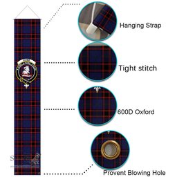 ScotsTee Shop Scottish Home Modern Tartan Front Porch Sign Set, Hanging Banner Set