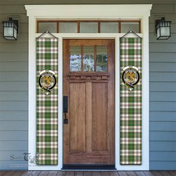 ScotsTee Shop Scottish Hay Dress Ancient Tartan Front Porch Sign Set, Hanging Banner Set