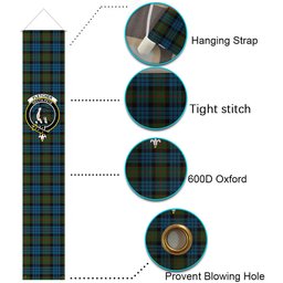 ScotsTee Shop Scottish Fletcher of Dunans Tartan Front Porch Sign Set, Hanging Banner Set