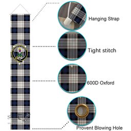 ScotsTee Shop Scottish Ferguson Dress Tartan Front Porch Sign Set, Hanging Banner Set