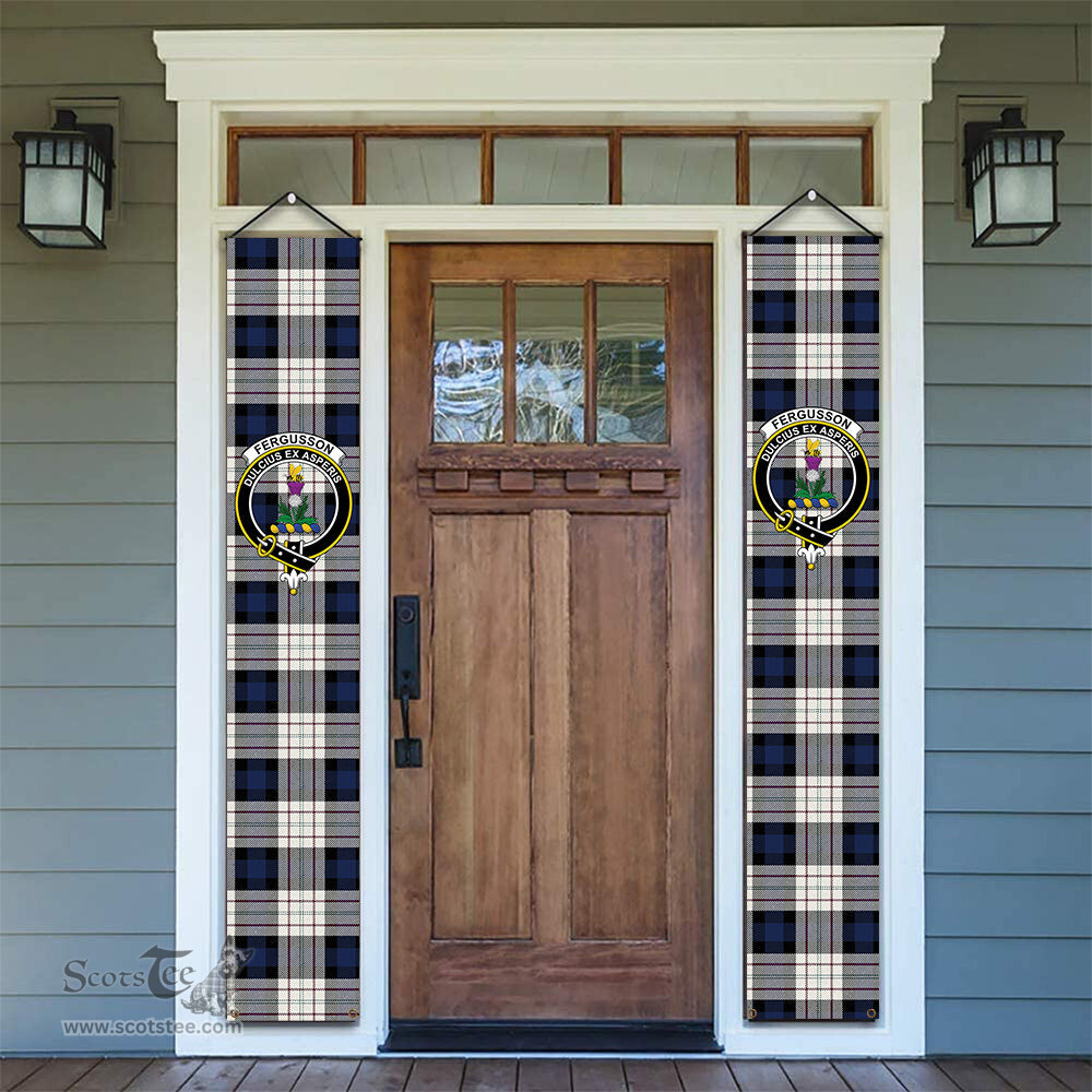 ScotsTee Shop Scottish Ferguson Dress Tartan Front Porch Sign Set, Hanging Banner Set