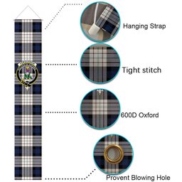 ScotsTee Shop Scottish Fergusson Dress Tartan Front Porch Sign Set, Hanging Banner Set