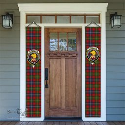 ScotsTee Shop Scottish Forrester Tartan Front Porch Sign Set, Hanging Banner Set