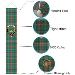 ScotsTee Shop Scottish Gayre Ancient Tartan Front Porch Sign Set, Hanging Banner Set