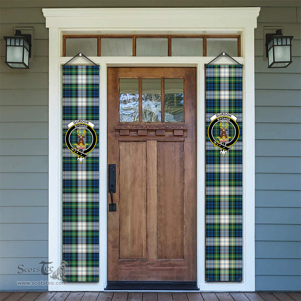 ScotsTee Shop Scottish Gordon Dress Ancient Tartan Front Porch Sign Set, Hanging Banner Set