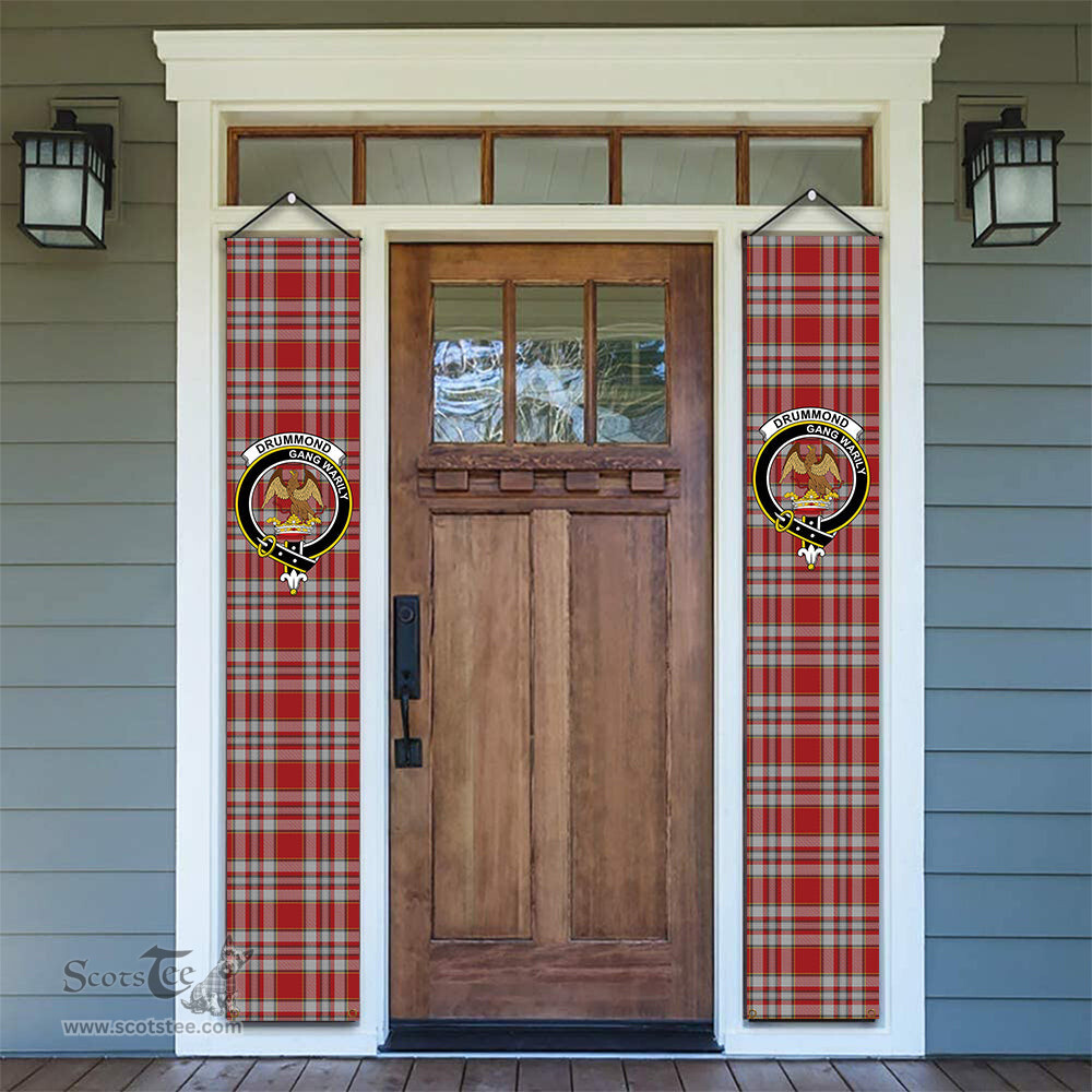 ScotsTee Shop Scottish Drummond of Perth Dress 3 Tartan Front Porch Sign Set, Hanging Banner Set
