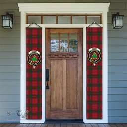 ScotsTee Shop Scottish Grant Vestiarium Scoticum Tartan Front Porch Sign Set, Hanging Banner Set