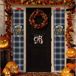 ScotsTee Shop Scottish MacKenzie Dress 4 Tartan Front Porch Sign Set, Hanging Banner Set