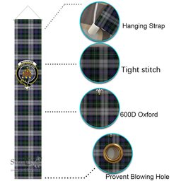 ScotsTee Shop Scottish MacKenzie Dress 4 Tartan Front Porch Sign Set, Hanging Banner Set