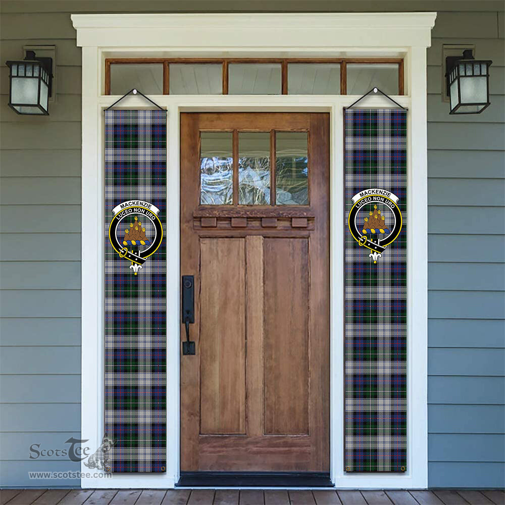 ScotsTee Shop Scottish MacKenzie Dress 4 Tartan Front Porch Sign Set, Hanging Banner Set