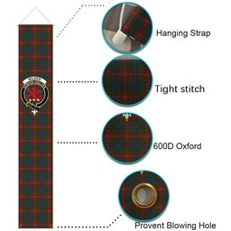 ScotsTee Shop Scottish Wilson Janet Tartan Front Porch Sign Set, Hanging Banner Set