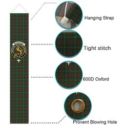 ScotsTee Shop Scottish MacKintosh Hunting Tartan Front Porch Sign Set, Hanging Banner Set