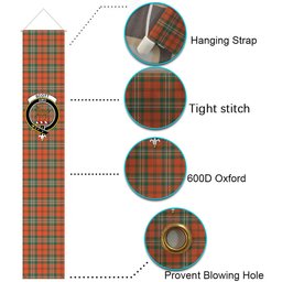 ScotsTee Shop Scottish Scott Ancient Tartan Front Porch Sign Set, Hanging Banner Set