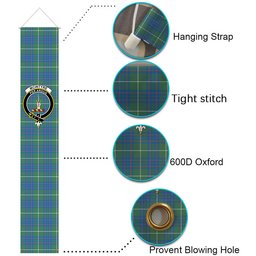 ScotsTee Shop Scottish McIntyre Hunting Ancient Tartan Front Porch Sign Set, Hanging Banner Set