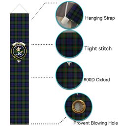 ScotsTee Shop Scottish Murray 1816 2 Tartan Front Porch Sign Set, Hanging Banner Set