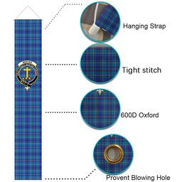 ScotsTee Shop Scottish Mercer Modern Tartan Front Porch Sign Set, Hanging Banner Set