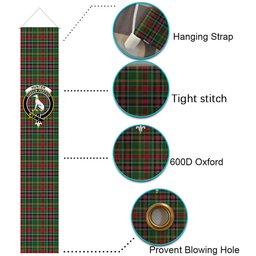 ScotsTee Shop Scottish Hunter Wilsons Tartan Front Porch Sign Set, Hanging Banner Set