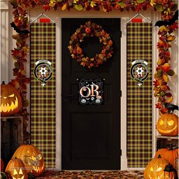 ScotsTee Shop Scottish Jardine Tartan Front Porch Sign Set, Hanging Banner Set