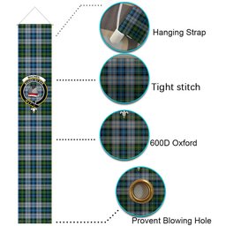 ScotsTee Shop Scottish MacNeil Dress Tartan Front Porch Sign Set, Hanging Banner Set