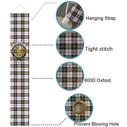 ScotsTee Shop Scottish MacPherson Dress Modern Tartan Front Porch Sign Set, Hanging Banner Set