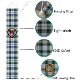 ScotsTee Shop Scottish MacNachten Dress Ancient Tartan Front Porch Sign Set, Hanging Banner Set