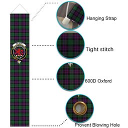 ScotsTee Shop Scottish Wilsons 150 Tartan Front Porch Sign Set, Hanging Banner Set