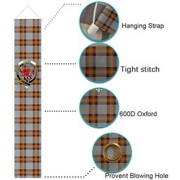 ScotsTee Shop Scottish Young, Christina Tartan Front Porch Sign Set, Hanging Banner Set