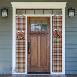 ScotsTee Shop Scottish Young, Christina Tartan Front Porch Sign Set, Hanging Banner Set