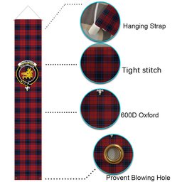 ScotsTee Shop Scottish Thompson Bonner Tartan Front Porch Sign Set, Hanging Banner Set