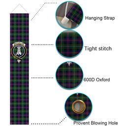 ScotsTee Shop Scottish MacCallum #2 Tartan Front Porch Sign Set, Hanging Banner Set